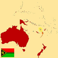 Guide pour la globalisation - Carte pour la localisation du Pays - Vanuatu